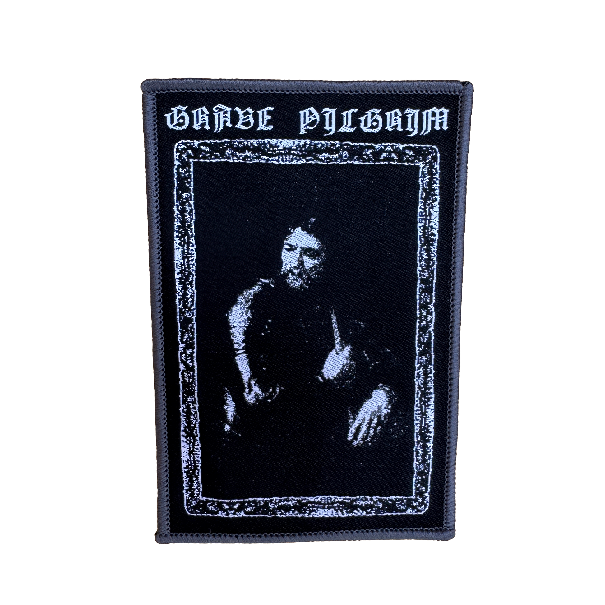 Temporal Dimensions Patches Grave Pilgrim Grave Pilgrim Gray Border Woven Patch
