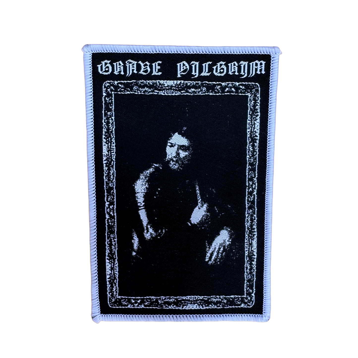 Temporal Dimensions Patches Grave Pilgrim Grave Pilgrim White Border Woven Patch