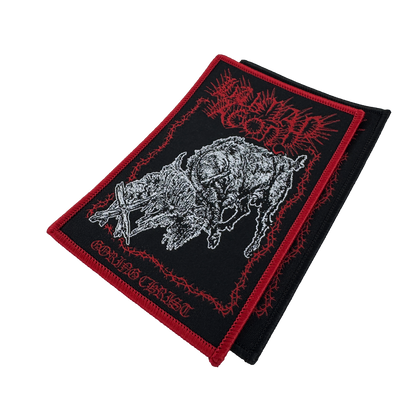 Temporal Dimensions Patches Human Agony Goring Christ Metal Woven Patches