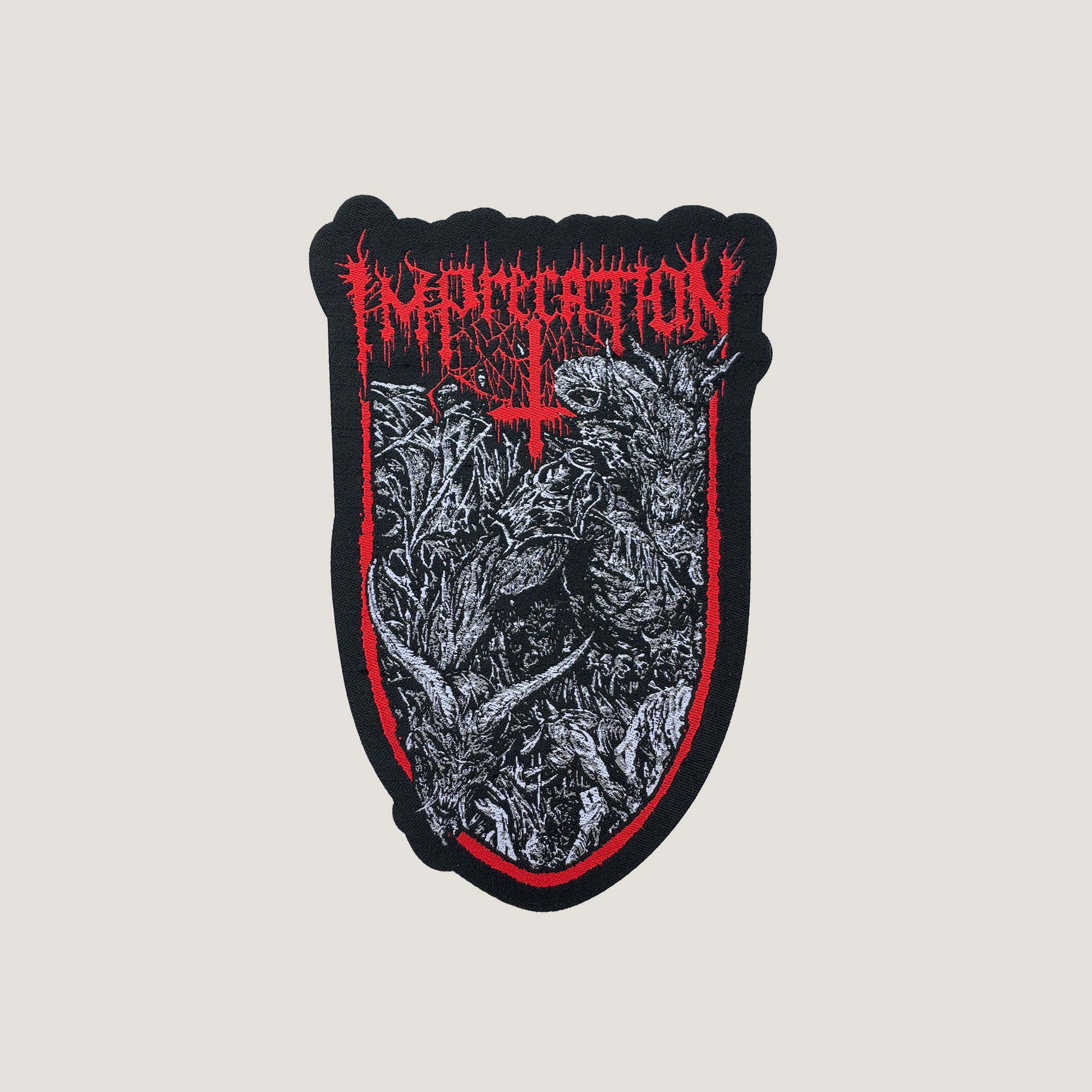 Temporal Dimensions Patches Imprecation Damnatio ad Bestias Laser Cut Woven Patch