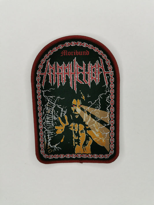 Temporal Dimensions Patches In Aphelion Moribund Red Border Woven Patch