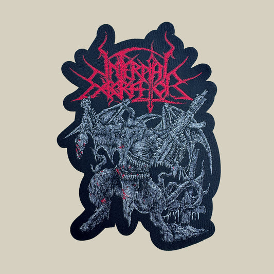 Temporal Dimensions Patches Infernal Execrator Ad Infinitum Satanic Adherent Laser Cut Woven Patch