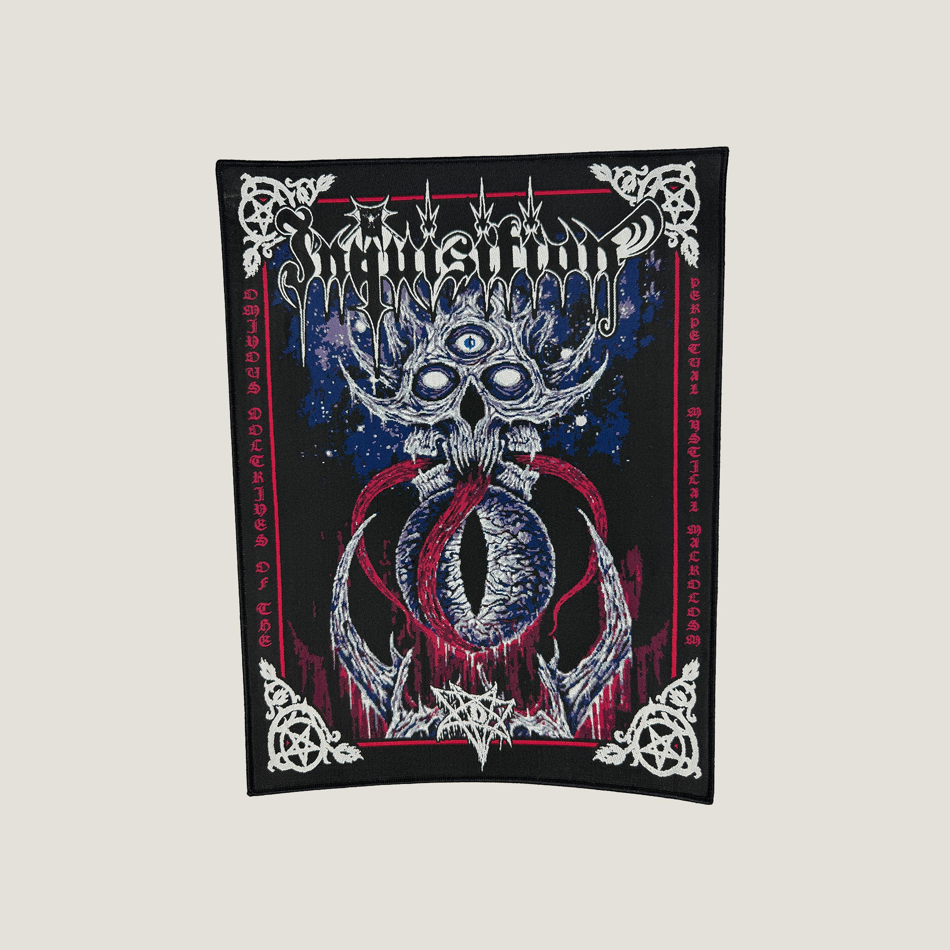 Temporal Dimensions Patches Inquisition Ominous Doctrines of the Perpetual Mystical Macrocosm Black Border Woven Backpatch