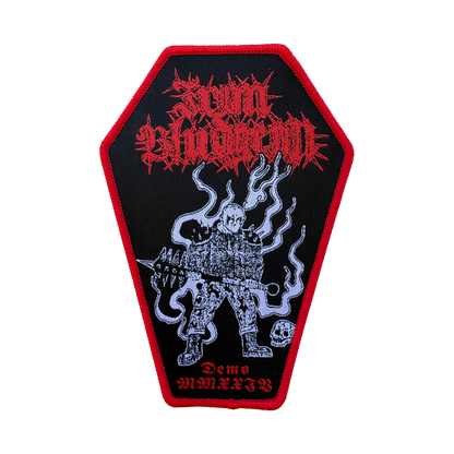 Temporal Dimensions Patches Iron Bludgeon Demo XXMMIV Red Border Woven Patch