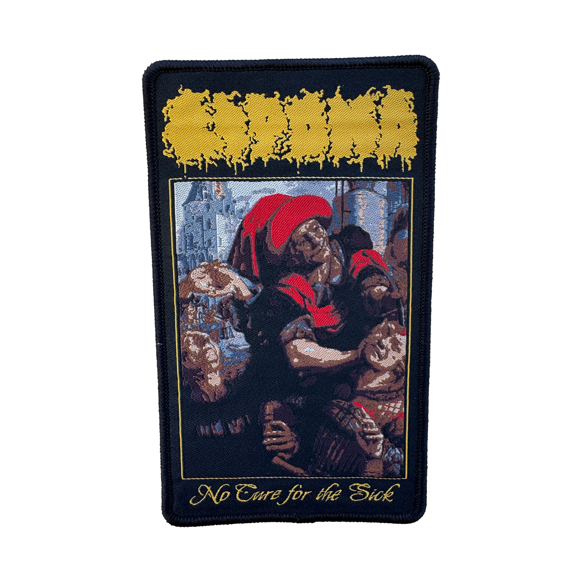 Temporal Dimensions Patches Lipoma No Cure for the Sick Black Border Woven Patch