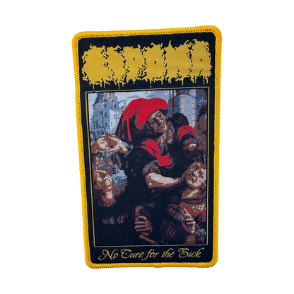 Temporal Dimensions Patches Lipoma No Cure for the Sick Yellow Border Woven Patch