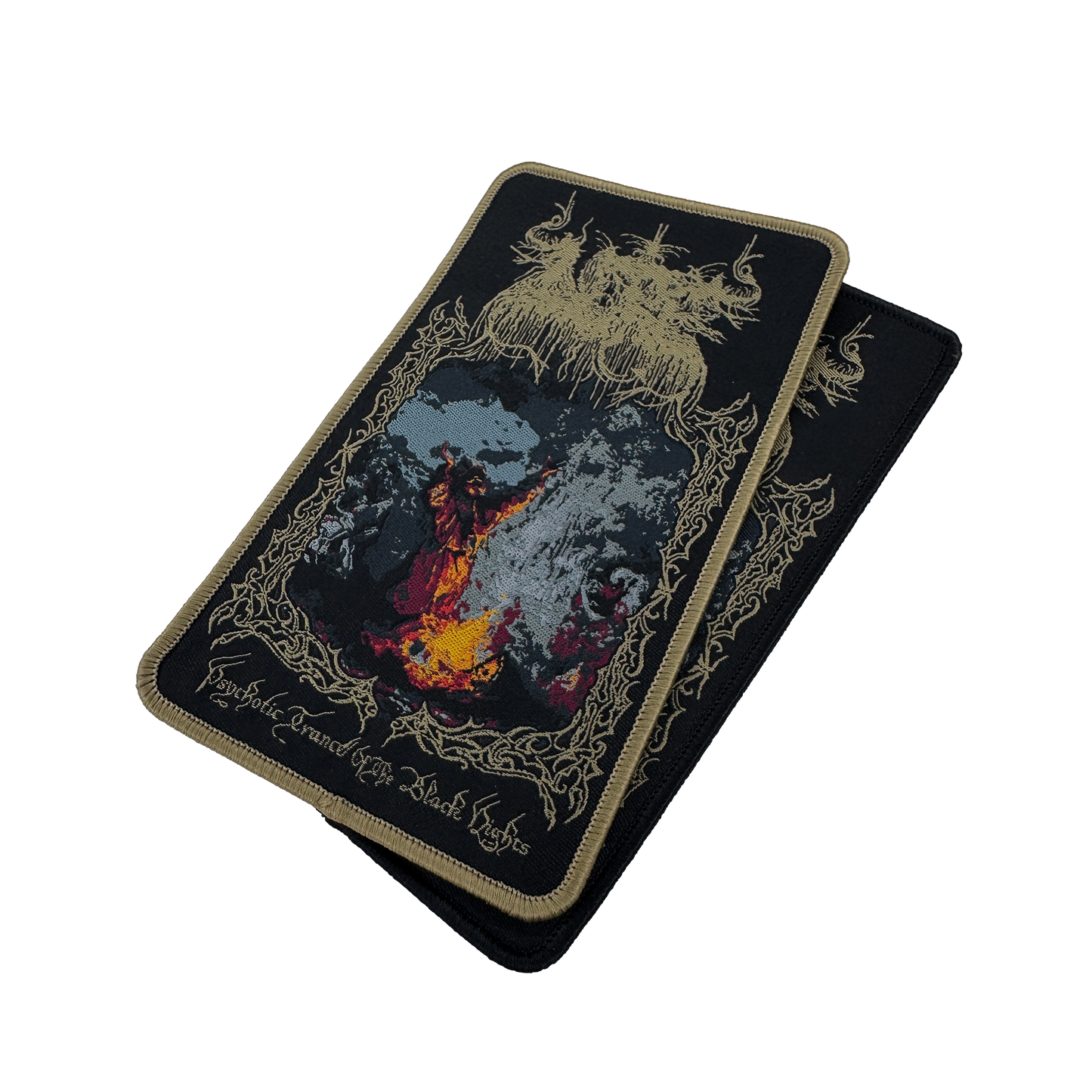 Temporal Dimensions Patches Lore Psychotic Trance of the Black Nights Metal Woven Patches