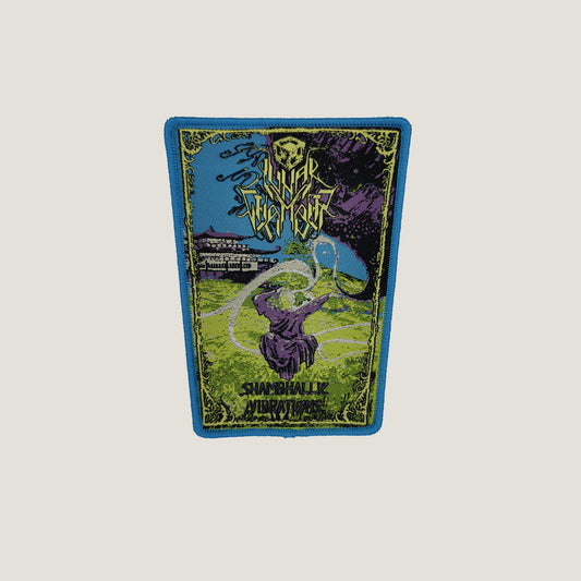 Temporal Dimensions Patches Lunar Chamber Shambhallic Vibrations Blue Border Woven Patch