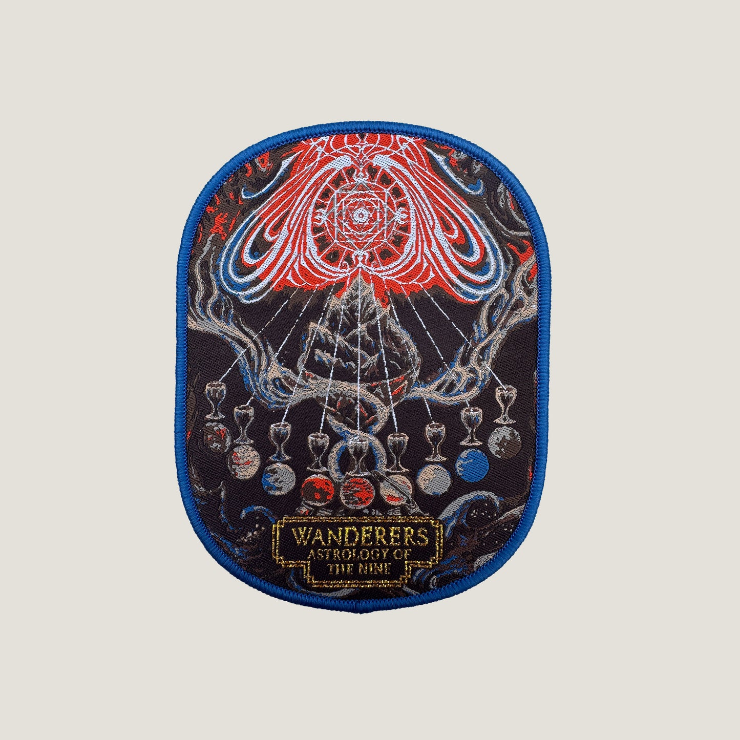 Temporal Dimensions Patches Mare Cognitum & Spectral Lore Wanderers Astrology of the Nine Blue Border Woven Patch