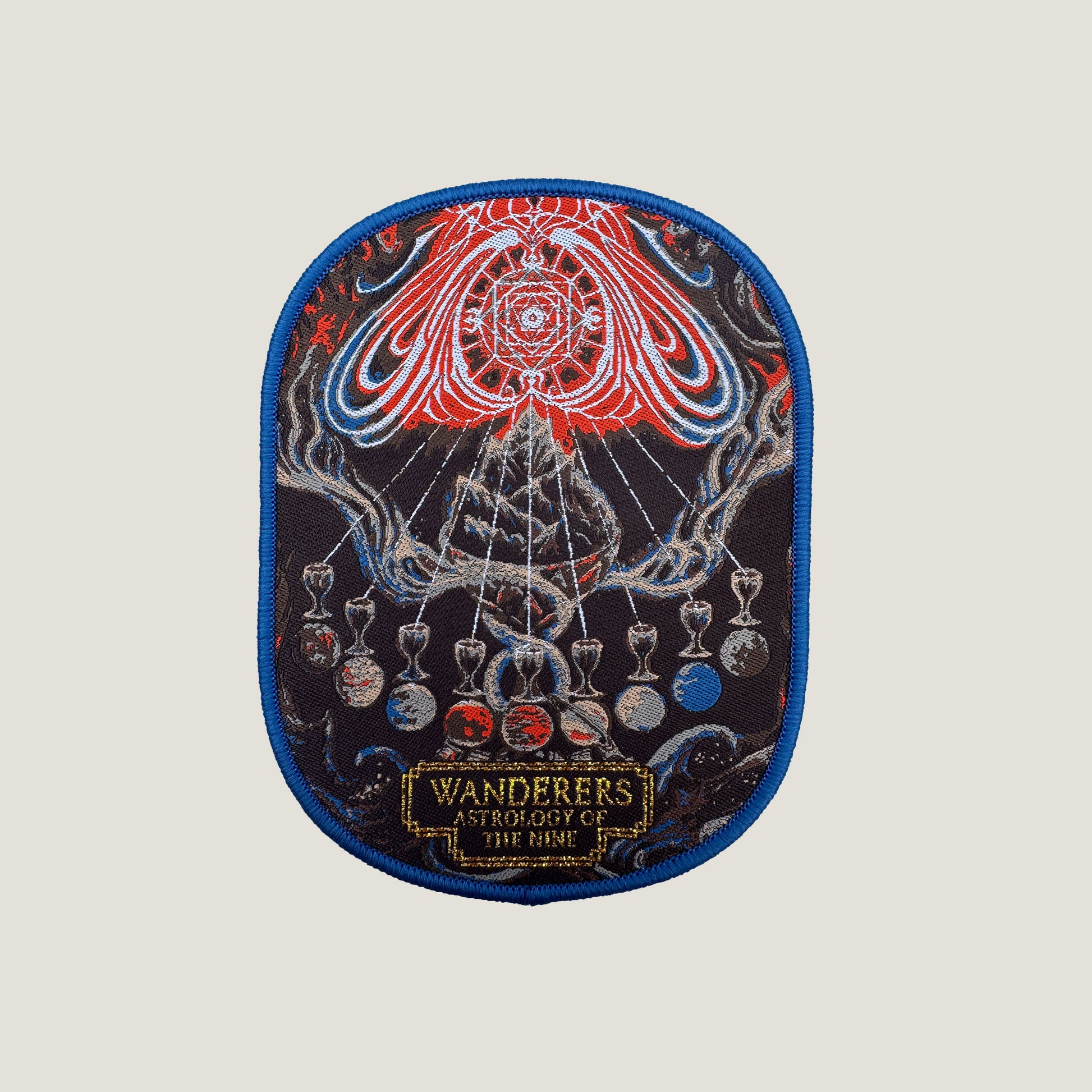 Temporal Dimensions Patches Mare Cognitum & Spectral Lore Wanderers Astrology of the Nine Blue Border Woven Patch