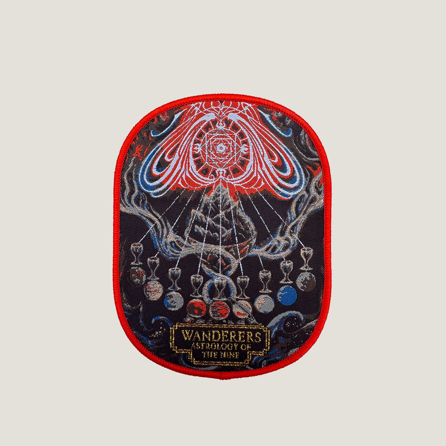 Temporal Dimensions Patches Mare Cognitum & Spectral Lore Wanderers Astrology of the Nine Orange Border Woven Patch