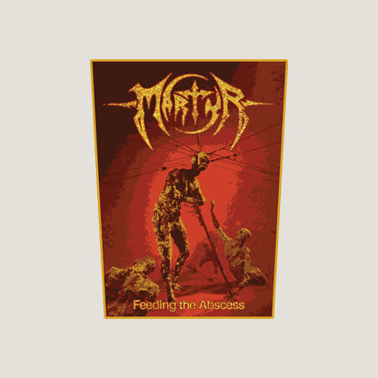 Temporal Dimensions Patches Martyr Feeding the Abscess Golden Border Woven BackPatch Technical Death Metal