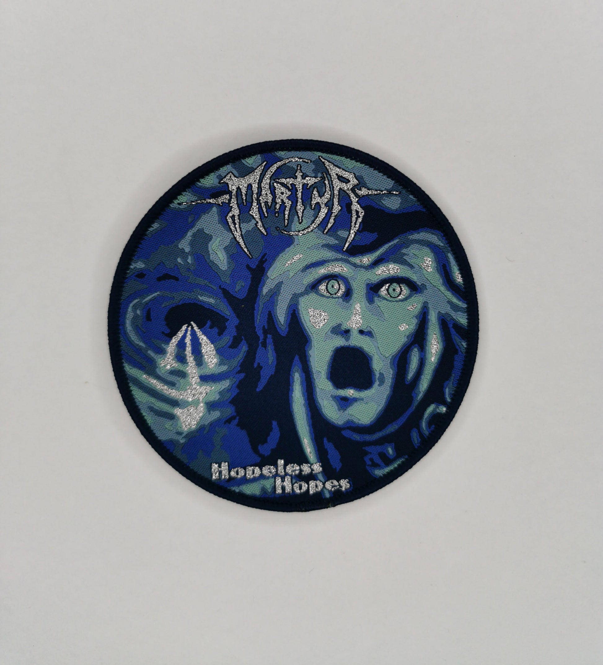 Temporal Dimensions Patches Martyr Hopeless Hopes Dark Blue Border Woven Patch