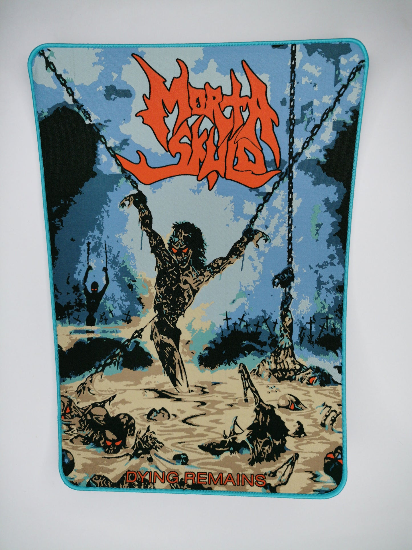 Temporal Dimensions Patches Morta Skuld Dying Remains Blue Border Woven Backpatch