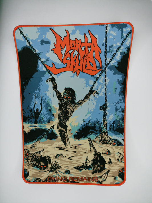 Temporal Dimensions Patches Morta Skuld Dying Remains Orange Border Woven Backpatch