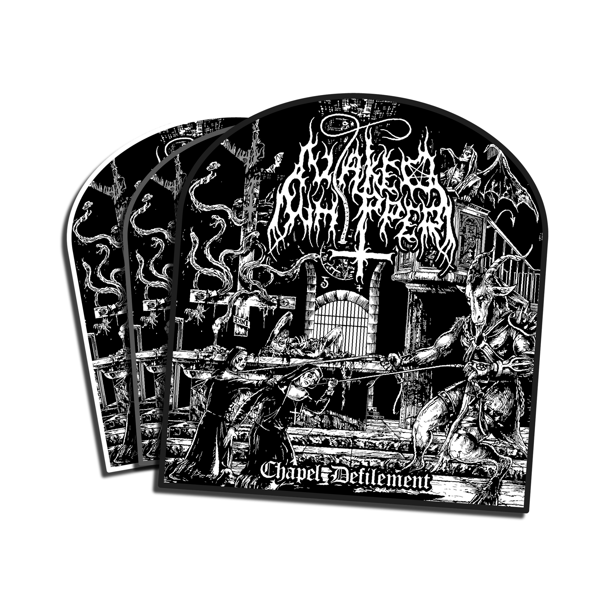 Temporal Dimensions Patches Naked Whipper Chapel Defilement Woven Metal Patches