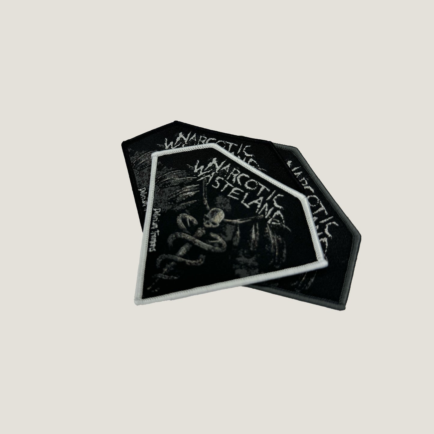 Temporal Dimensions Patches Narcotic Wasteland Delirium Tremens Metal Woven Patches