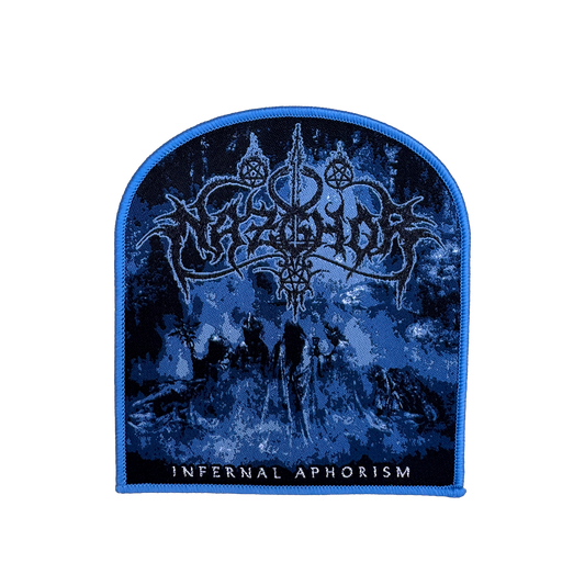 Temporal Dimensions Patches Nazghor Infernal Aphorism Blue Border Woven Patch