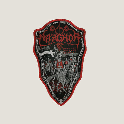 Temporal Dimensions Patches Nazghor Seventh Secular Crusade Red Glitter Border Woven Patch