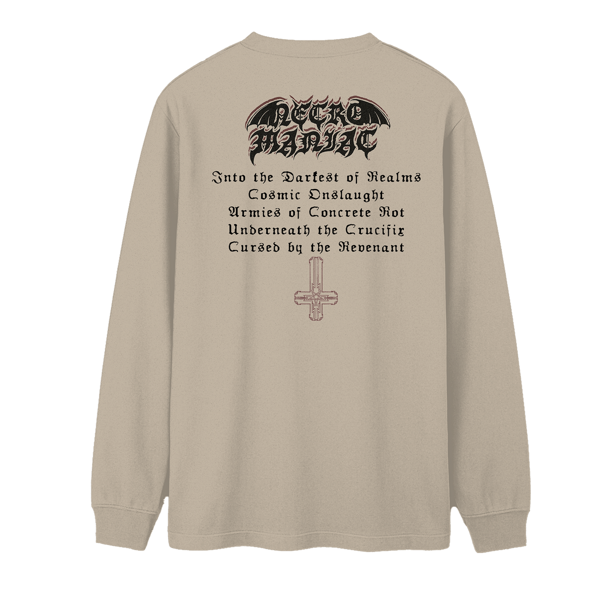 Temporal Dimensions Patches Necromaniac Morbid Metal Longsleeve Back