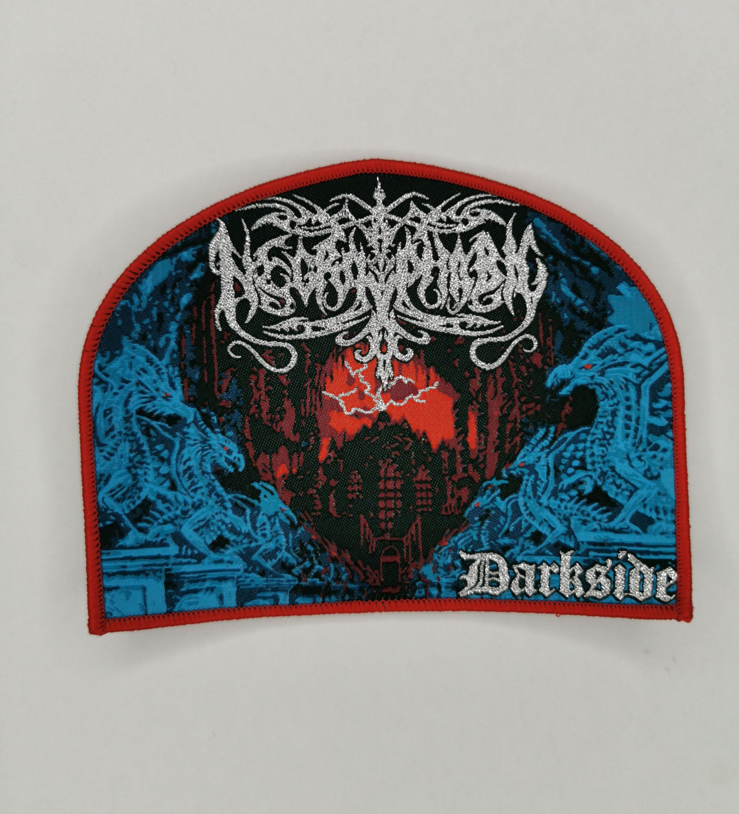Temporal Dimensions Patches Necrophobic Darkside Red Border Woven Patch