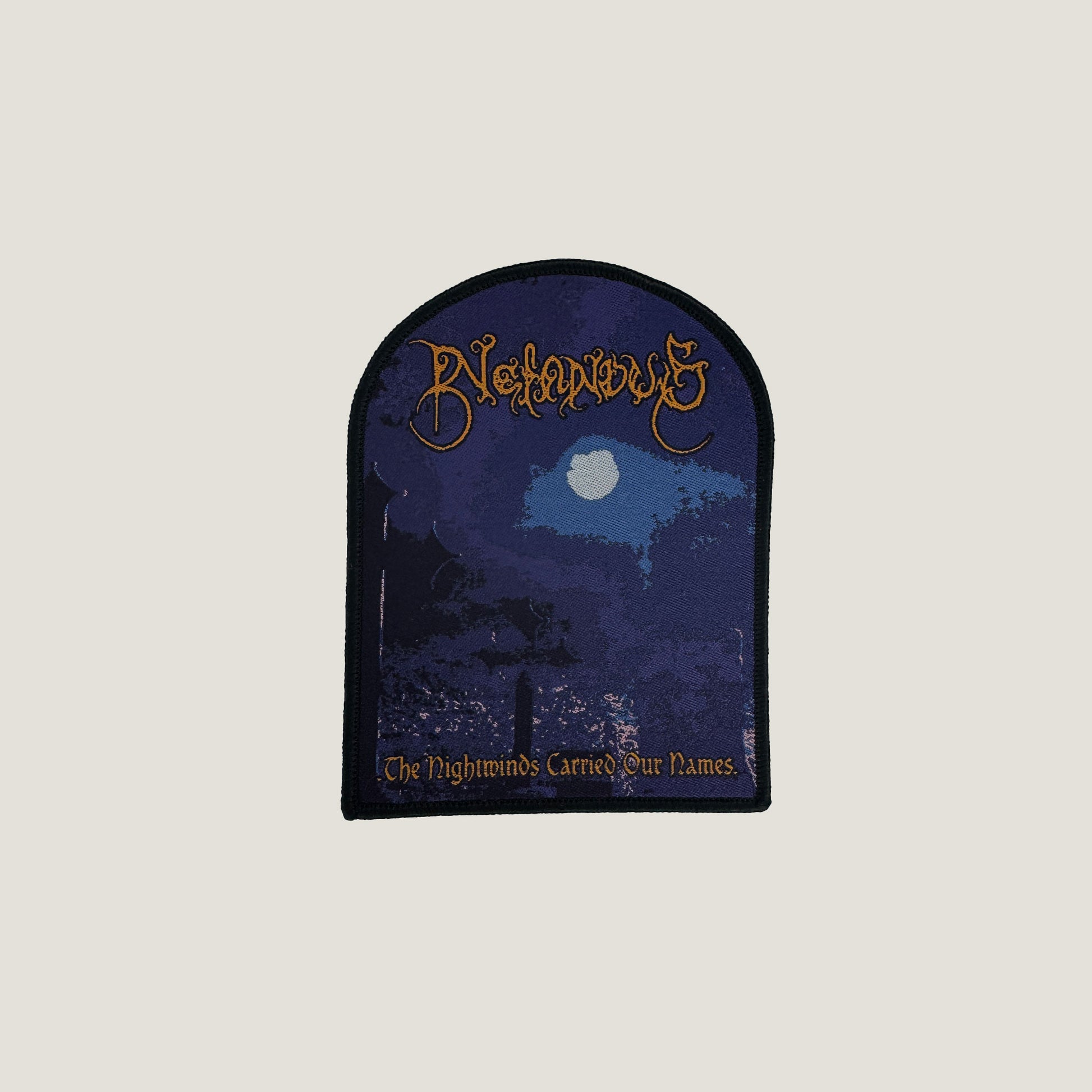 Temporal Dimensions Patches Nefandus The Nightwinds Carried Our Names Black Border Woven Patch