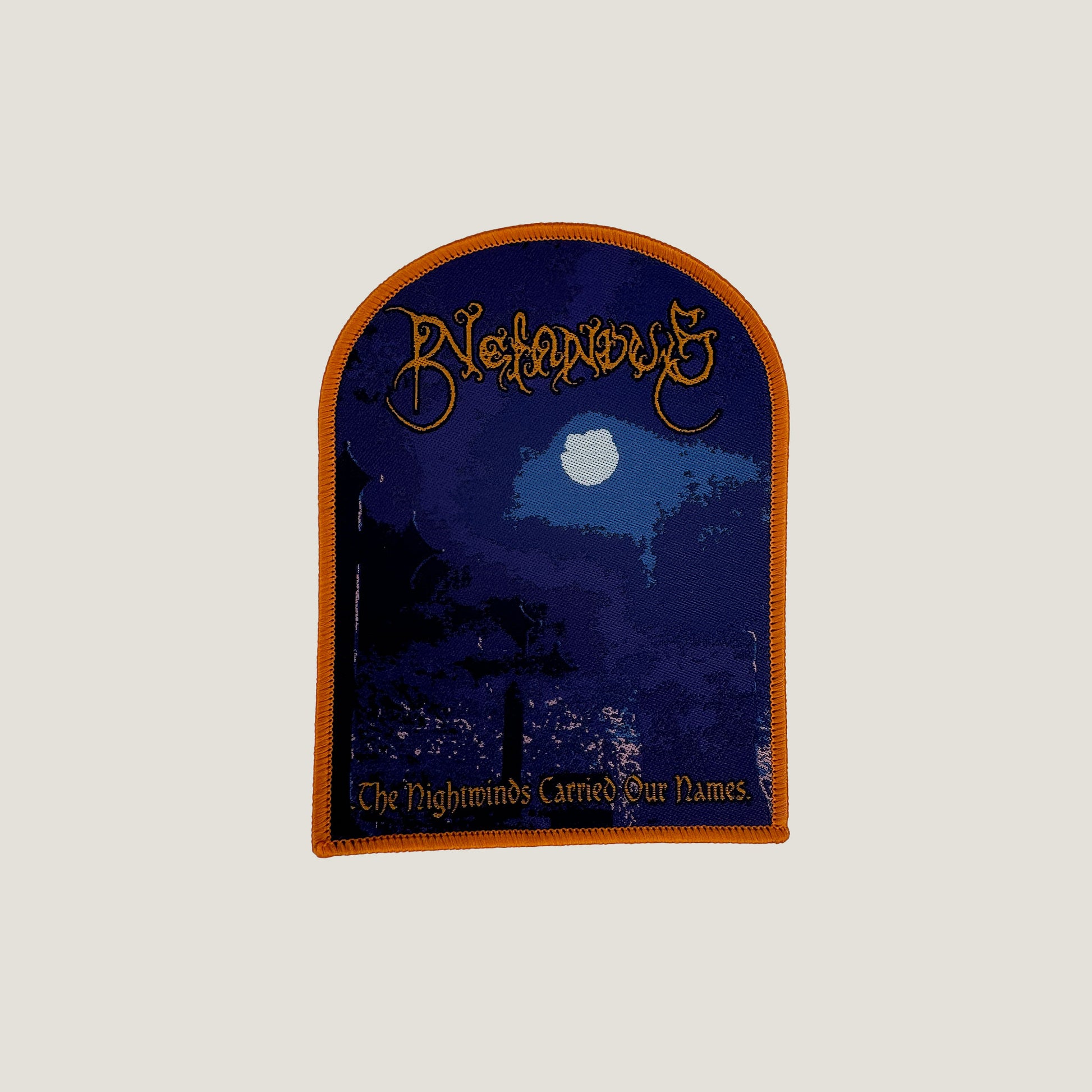 Temporal Dimensions Patches Nefandus The Nightwinds Carried Our Names Orange Border Woven Patch