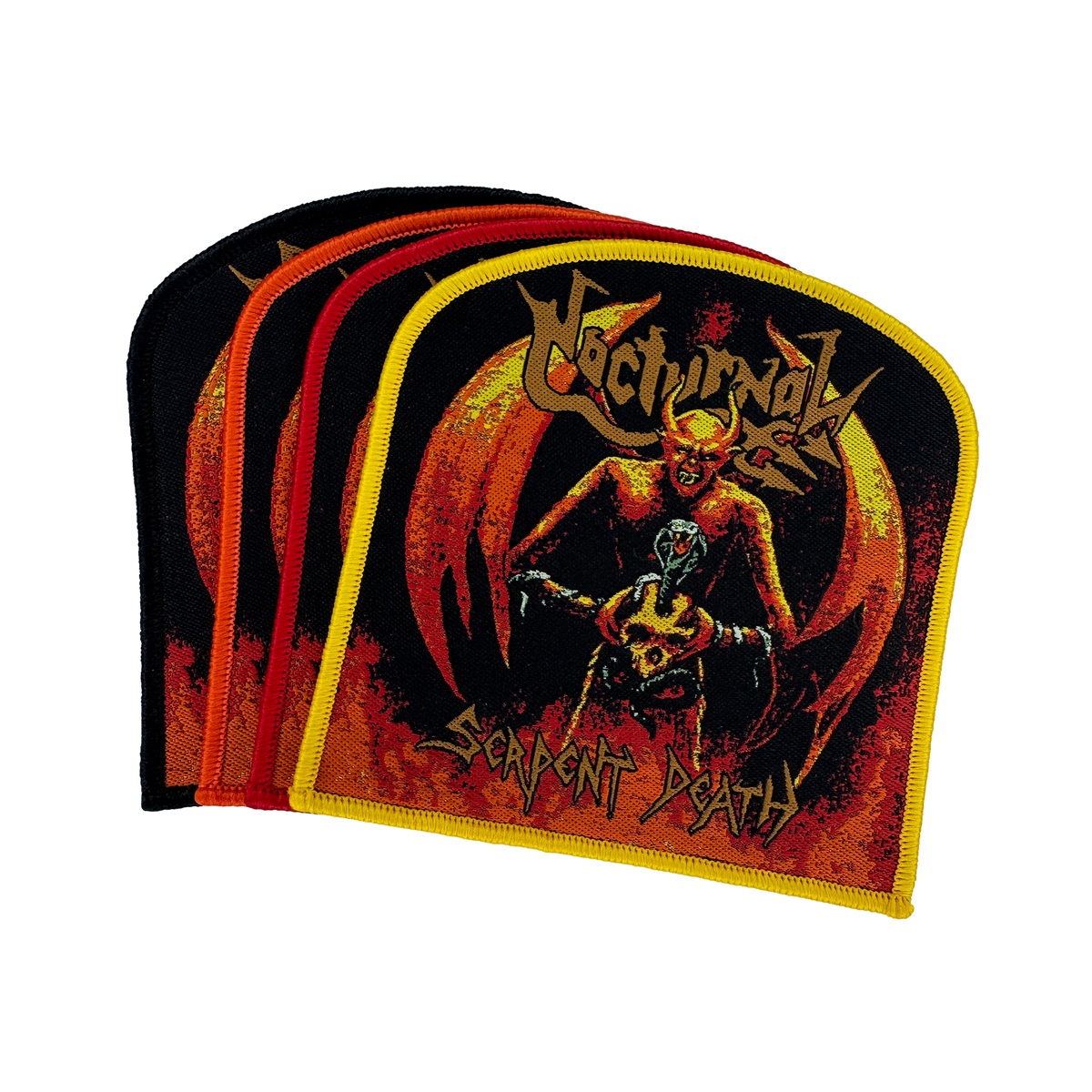 Temporal Dimensions Patches Nocturnal Serpent Death Woven Patches