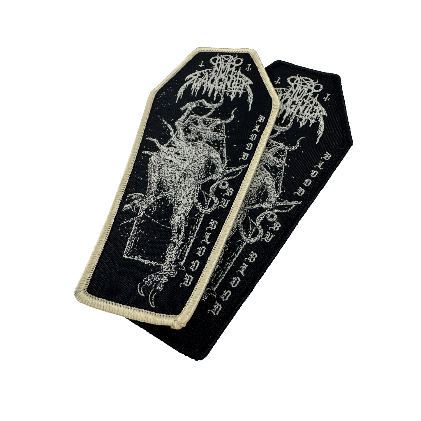 Temporal Dimensions Patches Nunslaughter Blood By Blood Metal Woven Patches