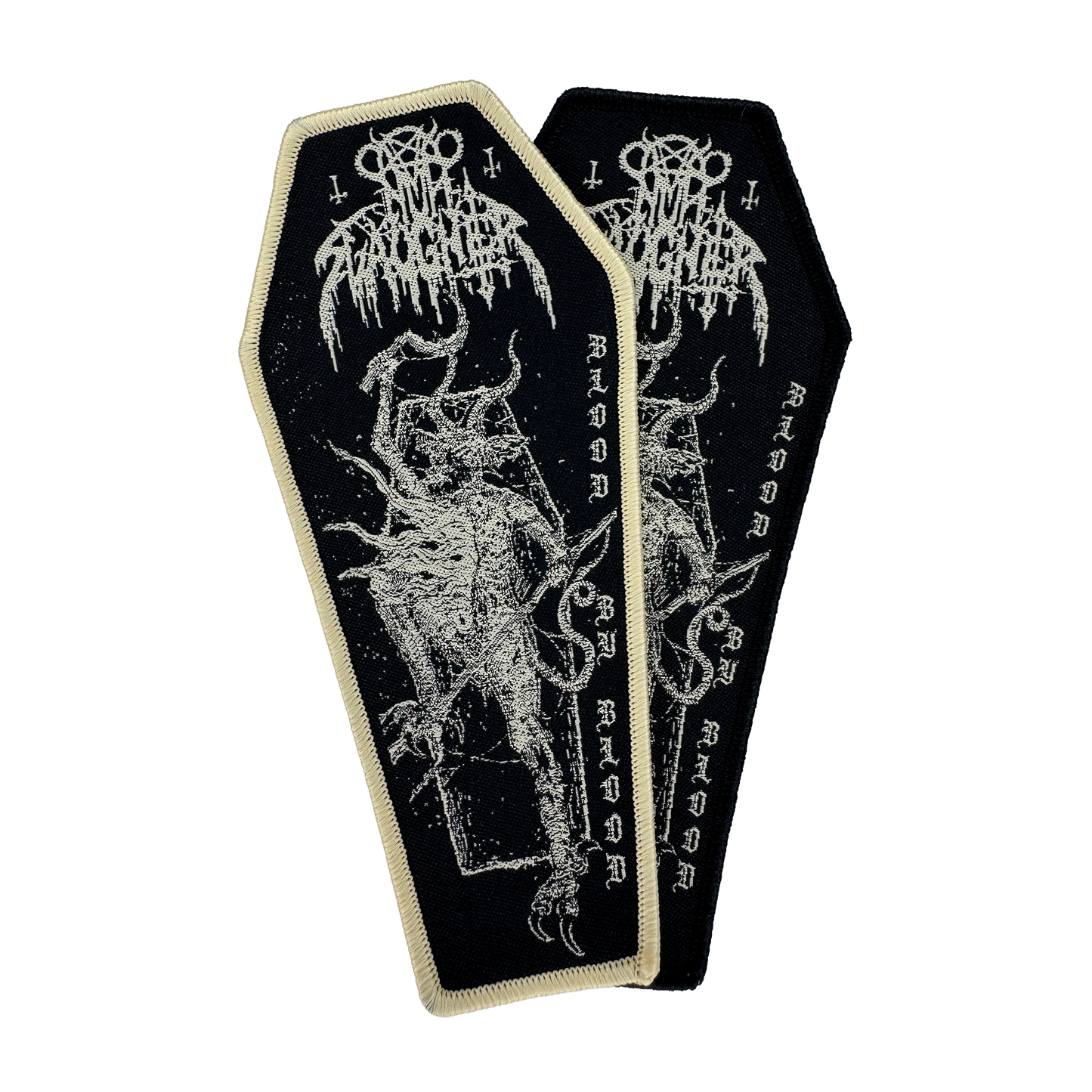 Temporal Dimensions Patches Nunslaughter Blood By Blood Woven Patches