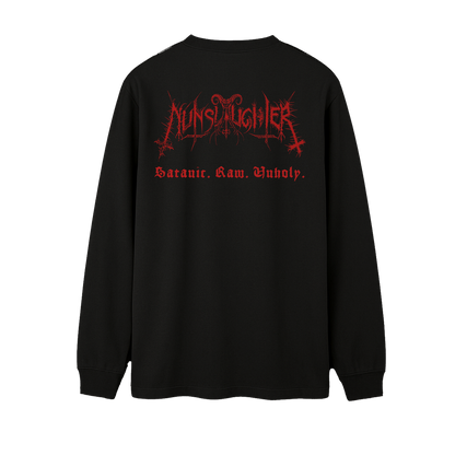Temporal Dimensions Patches Nunslaughter Devil Metal Longsleeve Back