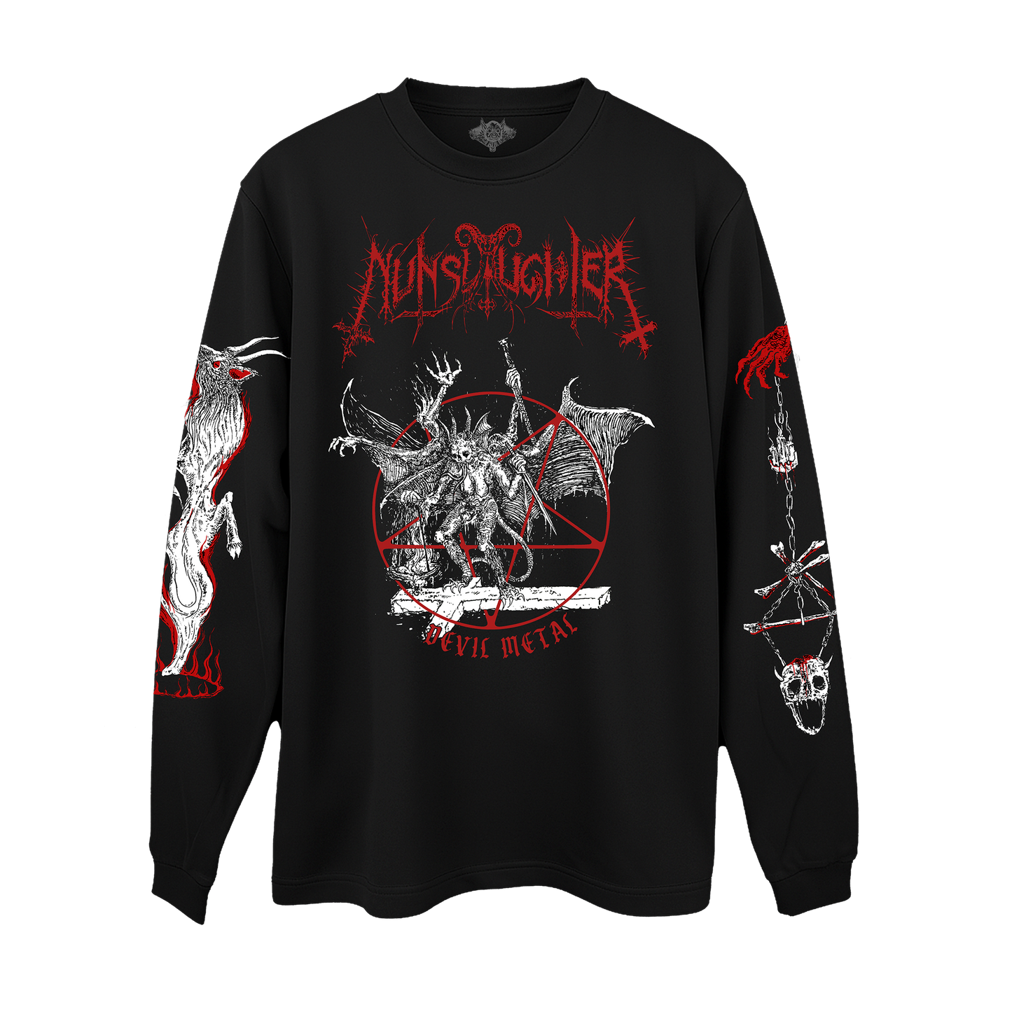 Temporal Dimensions Patches Nunslaughter Devil Metal Longsleeve Front