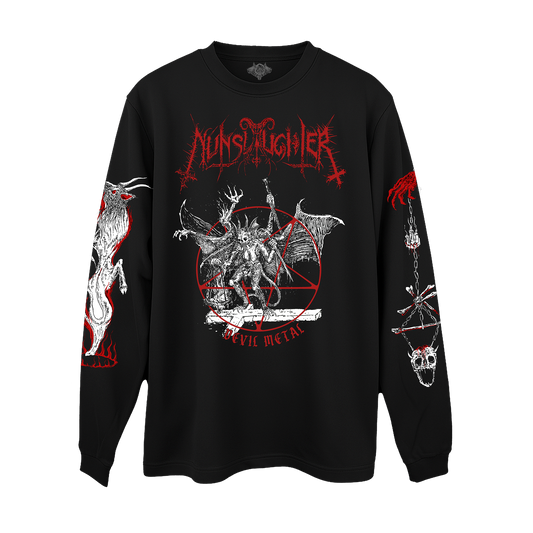Temporal Dimensions Patches Nunslaughter Devil Metal Longsleeve Front