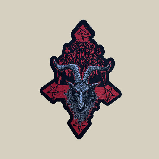 Temporal Dimensions Patches Nunslaughter Goat Laser Cut Metal Woven Patch