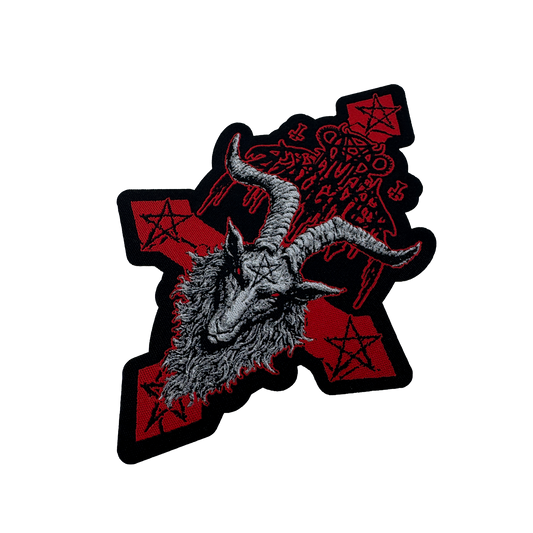 Temporal Dimensions Patches Nunslaughter Goat Laser Cut Metal Woven Patch