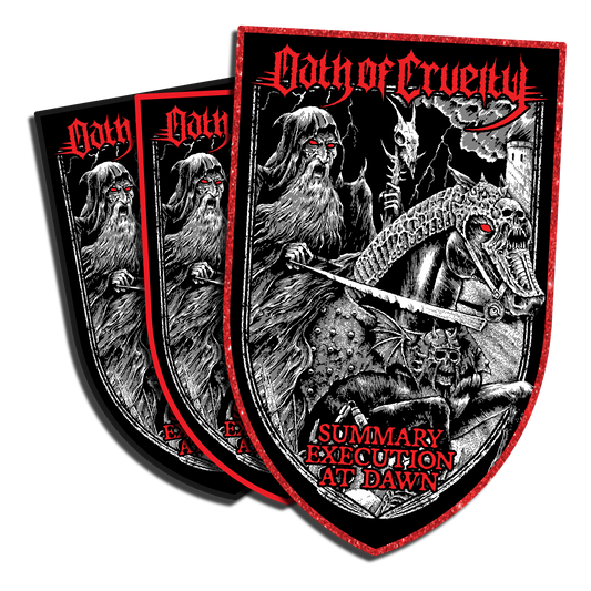 Temporal Dimensions Patches Oath of Cruelty Summary Execution at Dawn Woven Metal Patches