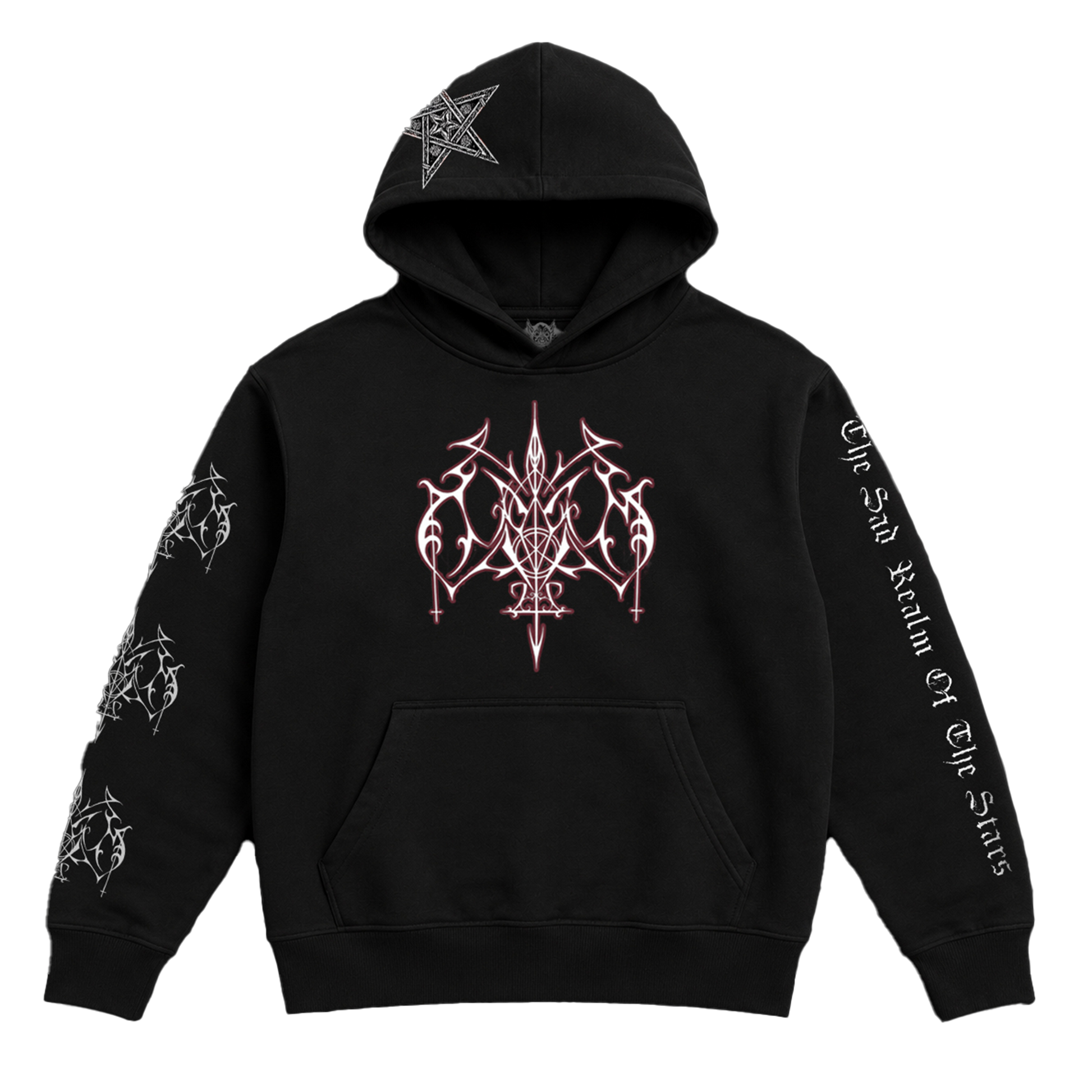 Temporal Dimensions Patches Odium The Sad Realm of the Stars Pullover Hoodie Front