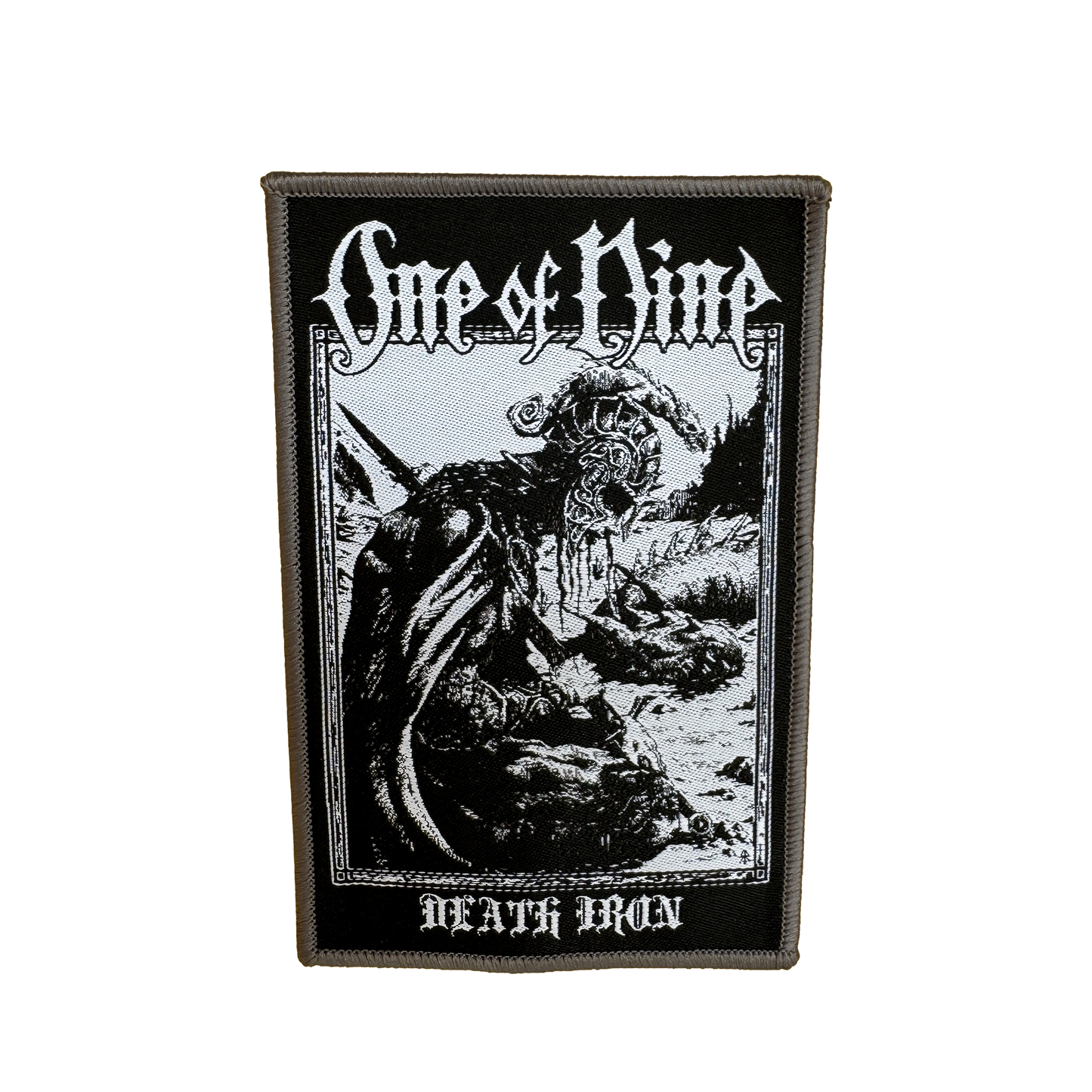 Temporal Dimensions Patches One Of Nine Death Iron Bundle Gray Border Woven Patch