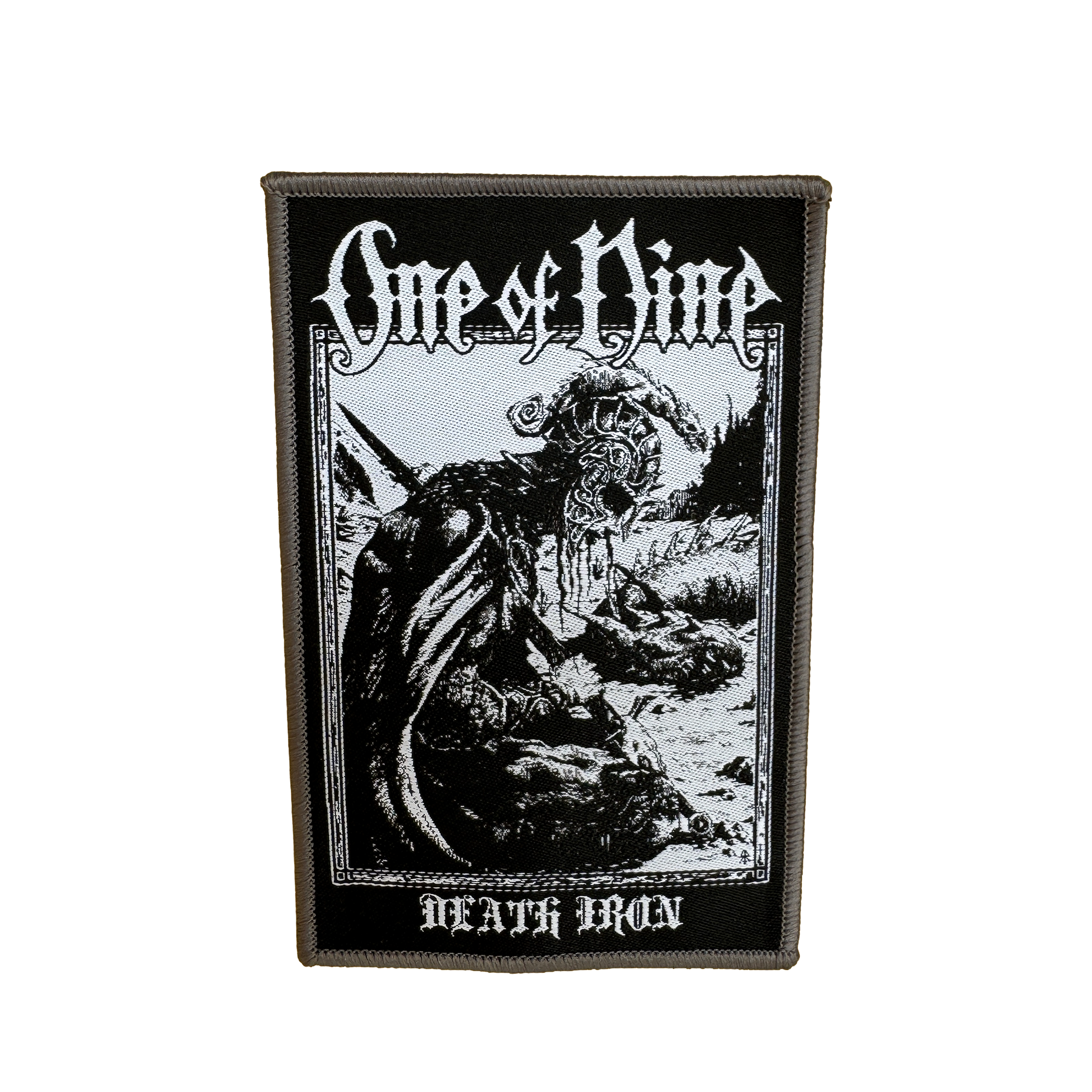 Temporal Dimensions Patches One Of Nine Death Iron Bundle Gray Border Woven Patch