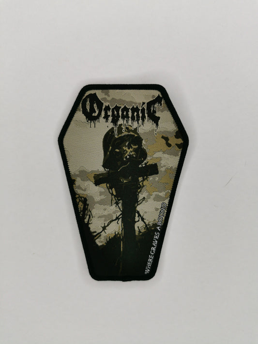 Temporal Dimensions Patches Organic Where Graves Abound Black Border Woven Patch
