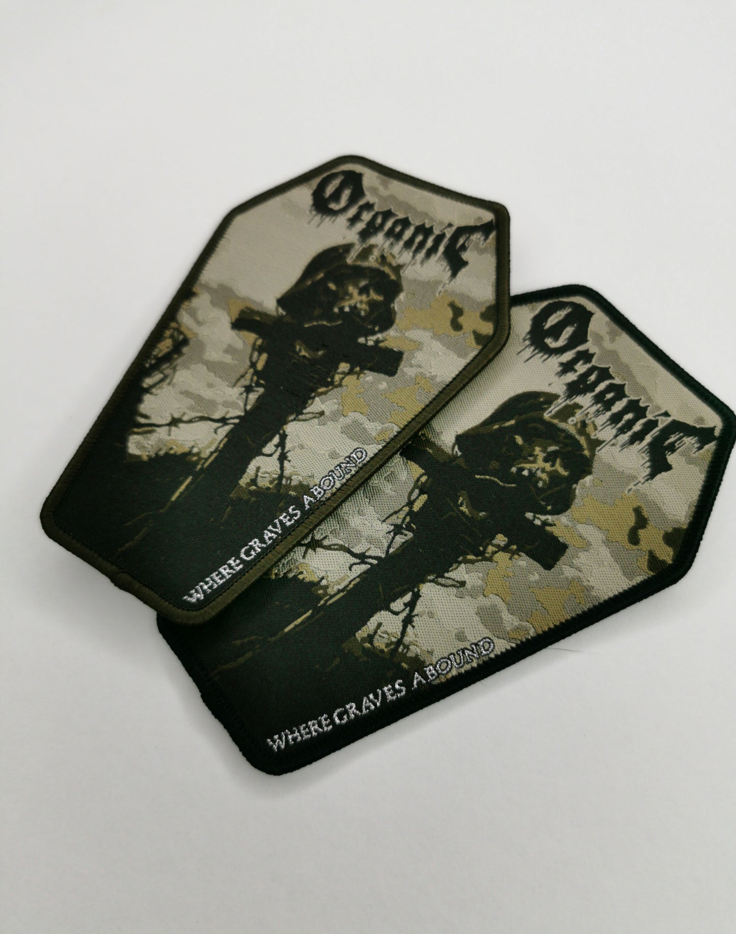 Temporal Dimensions Patches Organic Where Graves Abound Metal Patches