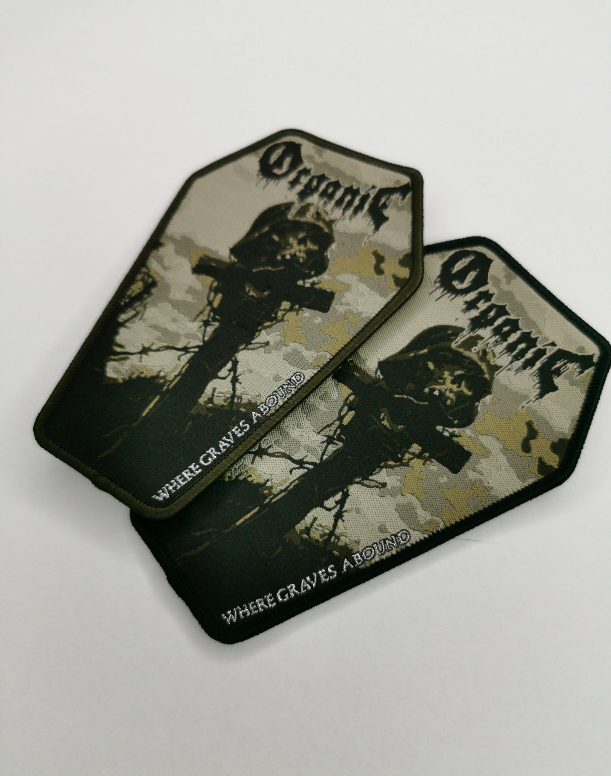 Temporal Dimensions Patches Organic Where Graves Abound Metal Patches