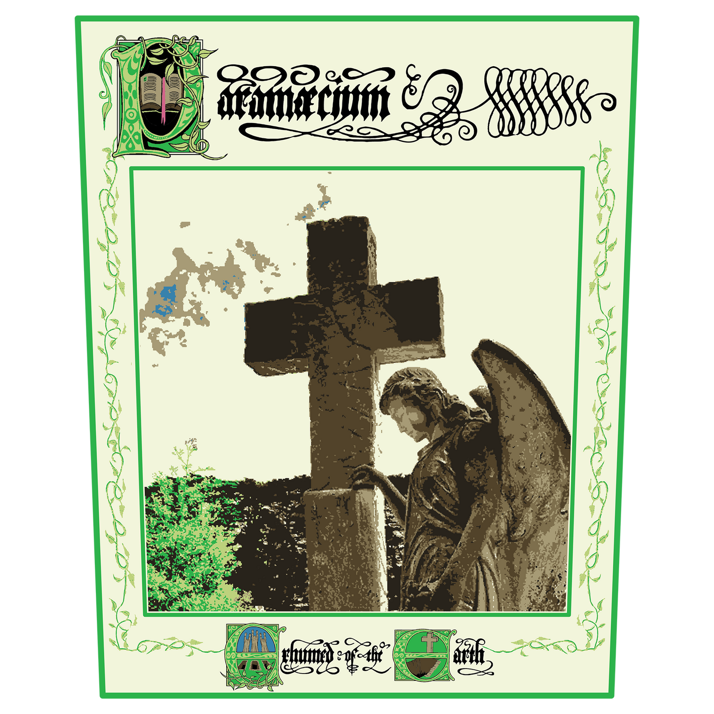 Temporal Dimensions Patches Paramaecium Exhumed of the Earth Green Border Woven Backpatch