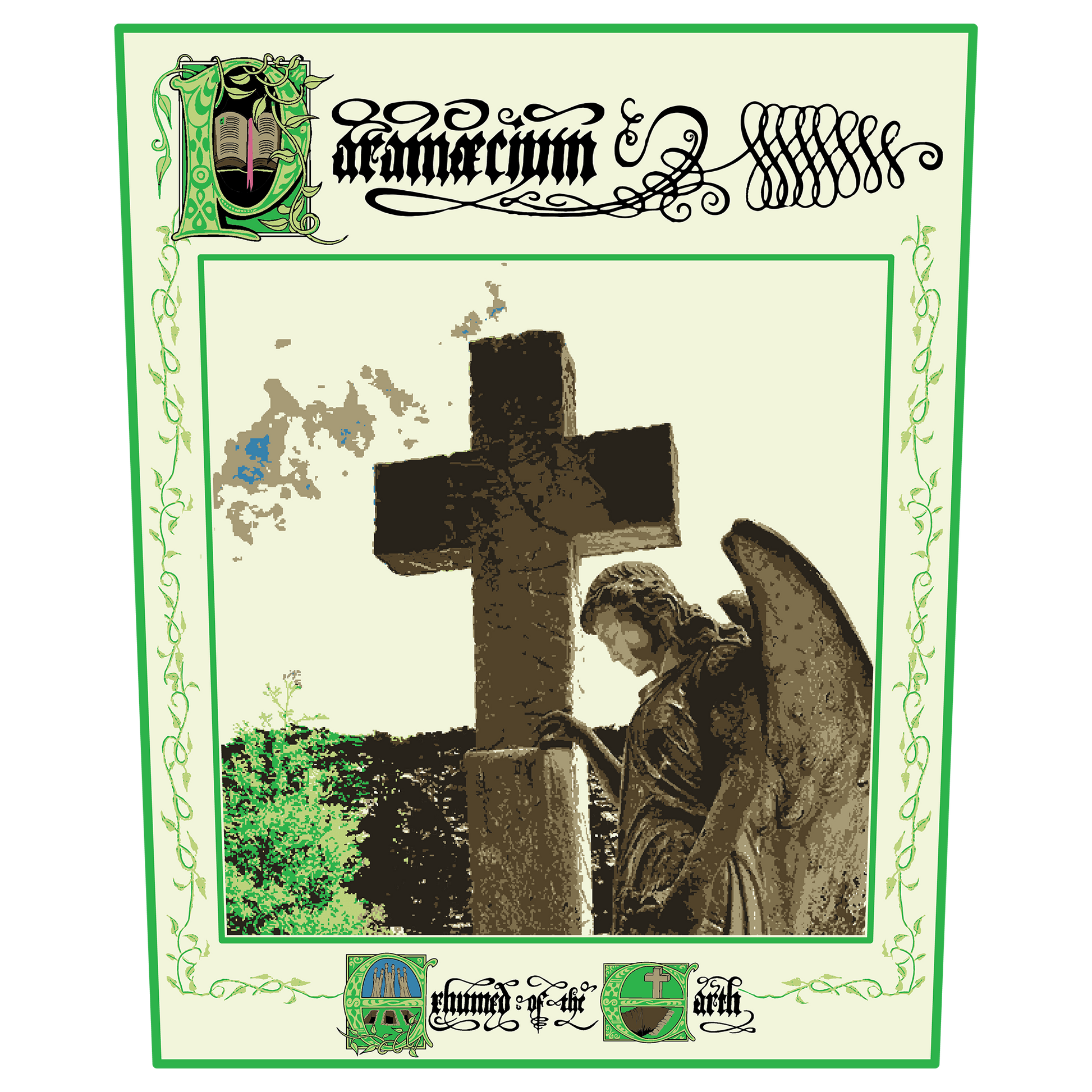 Temporal Dimensions Patches Paramaecium Exhumed of the Earth Green Border Woven Backpatch