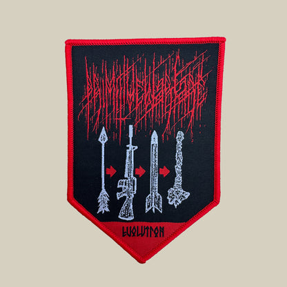 Temporal Dimensions Patches Primitive Warfare Evolution Red Border Woven Patch
