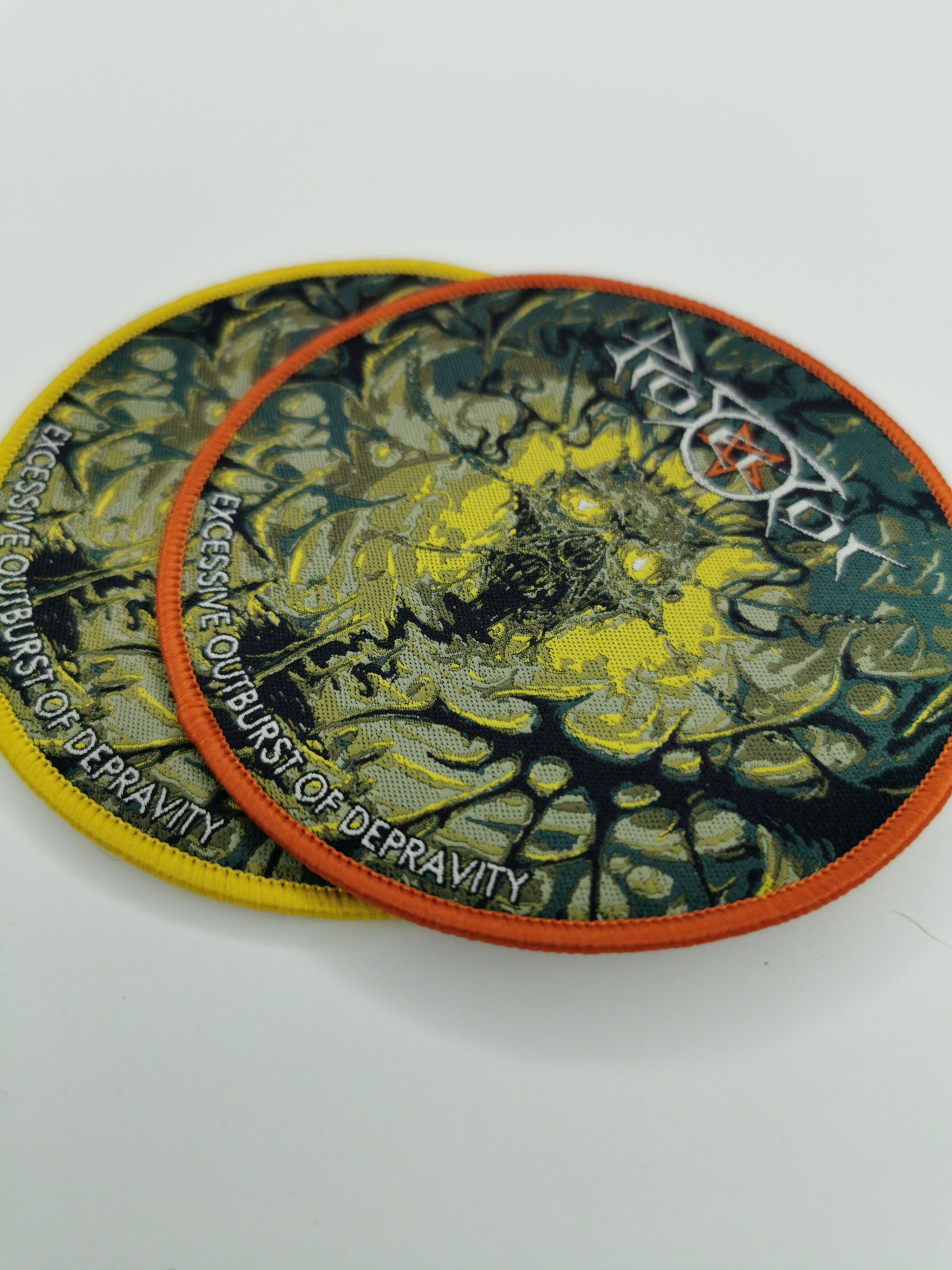Temporal Dimensions Patches Protector Excessive Outburst of Depravity Metal Woven Patches