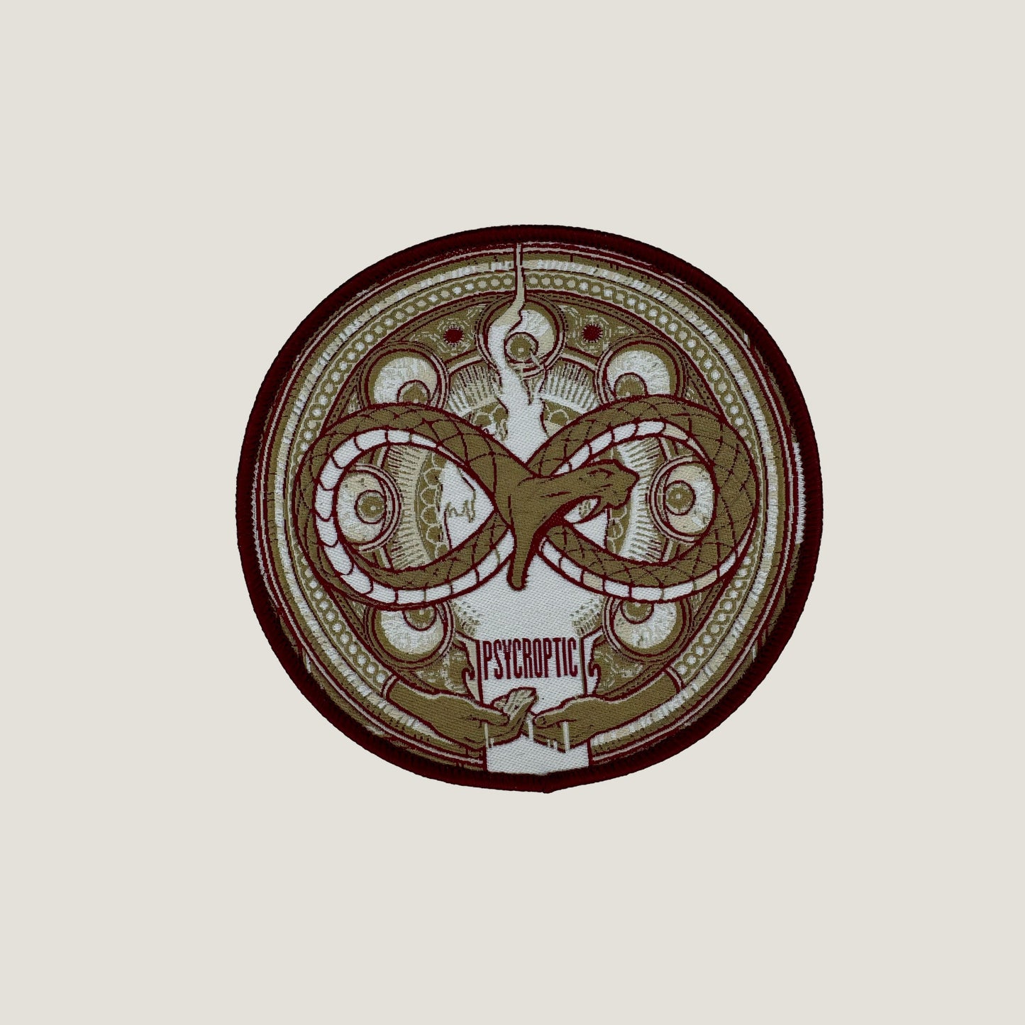 Temporal Dimensions Patches Psycroptic Psycroptic Red Border Woven Patch