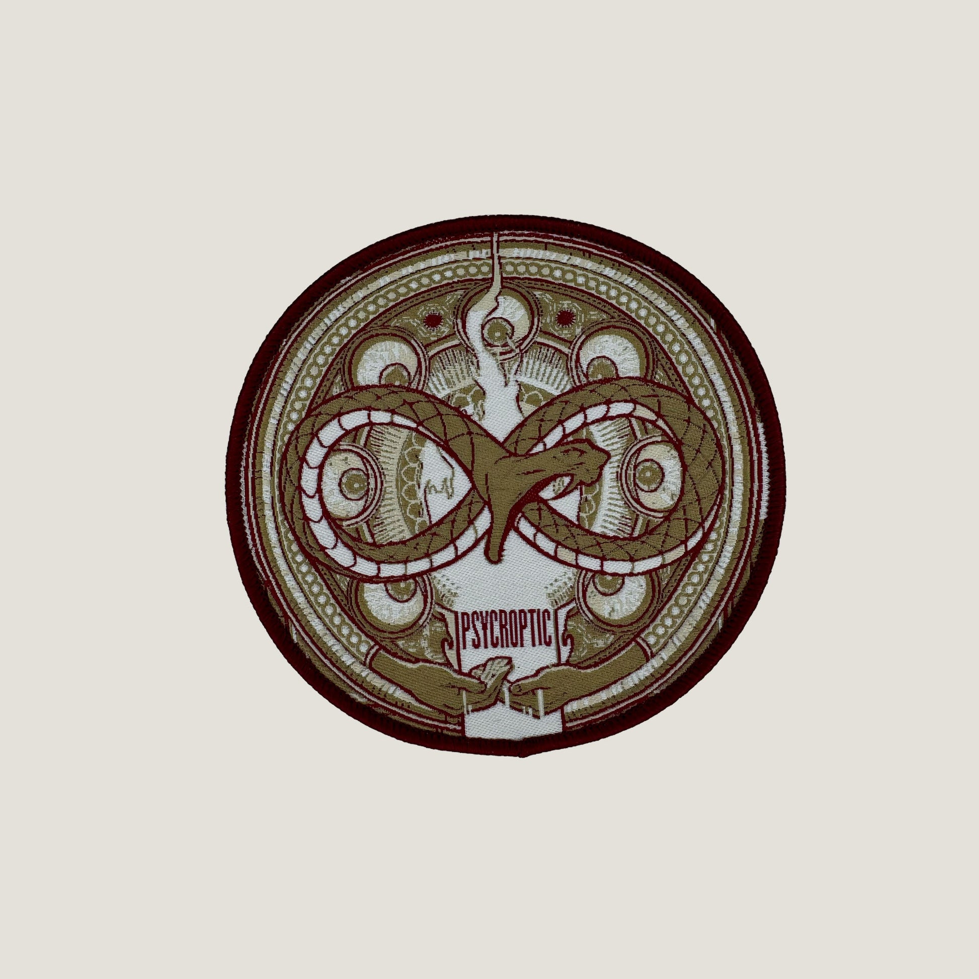 Temporal Dimensions Patches Psycroptic Psycroptic Red Border Woven Patch