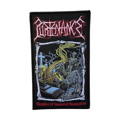 Temporal Dimensions Patches Purtenance Member of Immortal Damnation Black Border Woven Patch
