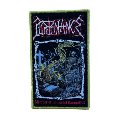 Temporal Dimensions Patches Purtenance Member of Immortal Damnation Green Border Woven Patch